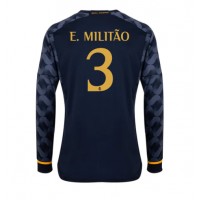 Real Madrid Eder Militao #3 Bortatröja 2023-24 Långa ärmar